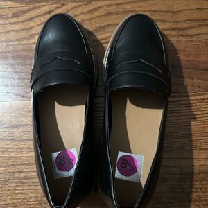 Dolce Vita Black Leather Penny Loafers